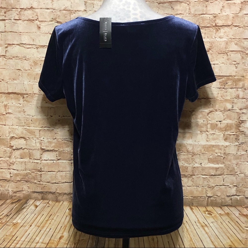 NWT White House Black Market Velvet Top - Picture 4 of 8